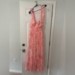 Maxi Coral Floral Dress Pink Size M Photo 1
