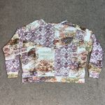 Anthropologie  Pilcro Floral Patchwork Notched V-Neck Pullover Purple Medium Photo 7