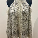 Sugar Lips  XS Floral Lace Cold Shoulder Halter Blouse Photo 0