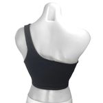Aritzia Babaton Women's Black One Shoulder Sculpt Sleeveless Knit Crop Top Sz L Photo 1