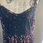 Torrid Floral Black and Pink Spaghetti Strap Dress Photo 1