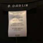 B Darlin B. Darlin NEW Black Short Sleeve V-Neck Ruched A-Line Dress Size 9/10 Photo 4