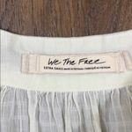 Free People  Sea to Shore Ivory Cropped Blouse Photo 3