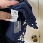 Lulus NEW!  Romance Language Navy Backless Lace overlay mini embroidered Dress S Photo 3