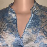 Morgan Taylor  Intimates woman pajama pants set size SMALL baby blue & white Photo 4