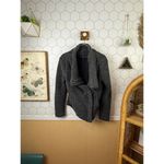 BLANK NYC Tweedy Gray Knit Wool Blend Sweater Full Zip Coat - Size - Small Photo 1