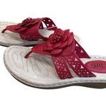 Cliffs By White Mountain Womens Red Floral Slip Photo 0