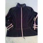 Weekend Basler womens medium black pink track jacket shoulder pads Photo 8