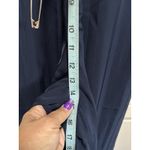 Lulus Navy Blue Halter Wide Leg Pant Jumpsuit Size Large Lined Zip Back Chiffon Photo 3