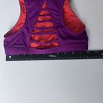 Athleta Makaha Reversible High Neck Bikini Top Vermilion Orange Purple READ XS Photo 4