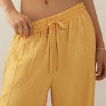 Anthropologie Textured Satin Pull-On Wide-Leg Pants, Size S Photo 3