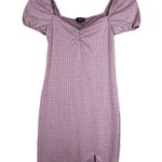 Rue 21 Dress Womens Small Pink Plaid Babydoll Mini Dress Vintage Y2K Cottagecore Photo 0