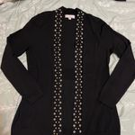 Carolyn Taylor  Black Cardigan with metal embellishments Sz L Photo 7