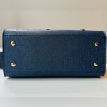 Karl Lagerfeld Paris Maybelle Denim Satchel with Pins & Coin Purse NWT Photo 13