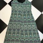 Blu Sage Y2K Slip On Mini Dress Polka Dots Colorful Green Yellow Plunge Neck Med Photo 1