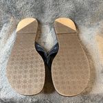 Lilly Pulitzer  McKim Blue Patent Leather Flat Thong Sandals Size 10M Photo 5