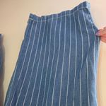 Seven7  Striped Tie Belt Waist Wide Leg Jeans Photo 1