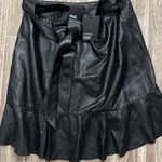 Paige  Ruffle leather mini skirt sz10 $525 Photo 2