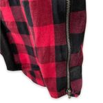 Black Red Plaid Zipper Tunic Top Size undefined Photo 2