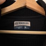 Magellan outdoors Women's Black Quilted Box Knit Quarter Zip Pullover XL Outdoor Photo 2