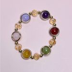 Colorful Beaded Bracelet Set (Set V) Red Photo 2