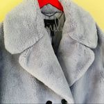 BCBGMAXAZRIA BCBG Faux Fur Coat Jacket Lavender Very Thick Medium Photo 2