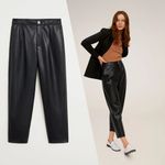 Mango Faux Leather Pants Photo 1