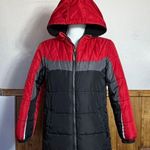 Swiss alps puffy red black jacket Size M Photo 0
