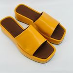 Alohas Janice Platform Sandals‎ Slides Orange Svegan 90s Y2K EU41 10 Photo 1