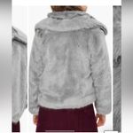 Nordstrom Topshop Claire faux fur jacket gray Photo 8