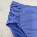 Bar III High Waist Shirred Side Bikini Bottom Size S Berry Periwinkle Blue New Photo 2