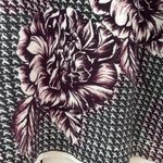 Chico's NWT Chico’s Size 2 Purple Floral Houndstooth Dolman Pullover Sweater Chico Large Photo 3