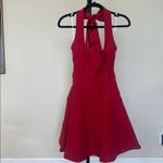 House Of CB  S Tall  'Loulette' Red Halter Neck Bow Mini Dress NWOT Photo 3