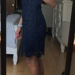 Lulus Romance Language Navy Blue Backless Lace Dress Photo 3