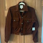 Francesca's  Size Extra Small Rust Brown Women's Teen Girl Corduroy Jacket NWT Photo 0