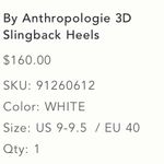 Anthropologie Sling Back Heel Photo 1