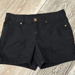 Faded Glory Sz 8 Black Denim Jean Shorts Adorable Photo 1