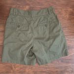 Aritzia Tna Gunmetal Green Organic Cotton High Waist Pleated Granite Shorts Sz 6 Photo 1