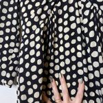 Valentino Silk Knotted Front Polka Dot Dress Black Size 8 Photo 8