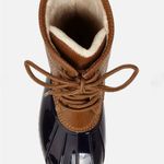 Jbu Women's Brown and Black Lace-Up Boots Size 8.5 Photo 2