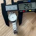 Bulova Vintage Ladies Watch White Dial Stainless Stretch Bracelet New Crystal Photo 8