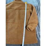 Marine layer NWT  Eden Sherpa Overshirt Cashew Size Large Cozy Warm Neutral Photo 12