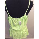 Old Navy New NWT Large L  Spaghetti Strap Floral Print Linen Mix Top Photo 3