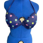Victoria's Secret VICTORIA’S SECRET bathing suit top, 36D, blue‎ Photo 0