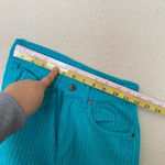 Free People X Ragged Priest jumbo Corduroy Dad Jeans TURQUOISE size 24 Photo 9
