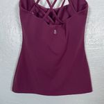 Buffbunny Collection Women S Purple Maroon Revolution Tank Built in Bra Strappy Photo 4