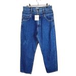Sandro  Paris H18Kitty Bleu Double Waisted Designer Jeans Size 40 FR US 8 Photo 2