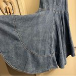 Alice + Olivia  Jeans Donella High Low Denim Skirt Brooklyn Blue Size 25 Photo 9