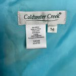 Coldwater Creek  Floral Beaded FLAWS ALTERED Sheath‎ Size 14 Summer Colorful Blue Photo 6