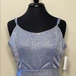 Midnight Doll  Blue w/ Glitter Mini Cocktail Dress Size 13 Photo 1